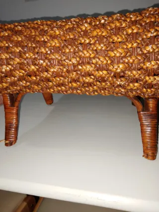 Lettino Relax in Rattan Marrone