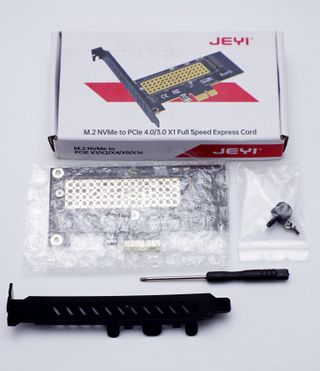 Adaptador SSD NVMe M.2 a PCI-E x1 JEYI