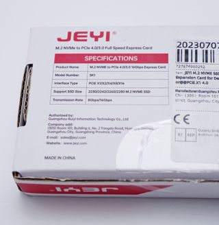 Adaptador SSD NVMe M.2 a PCI-E x1 JEYI