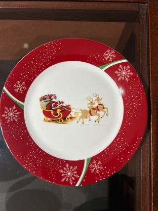 Vajilla Navidad Santa Claus 12 puestos