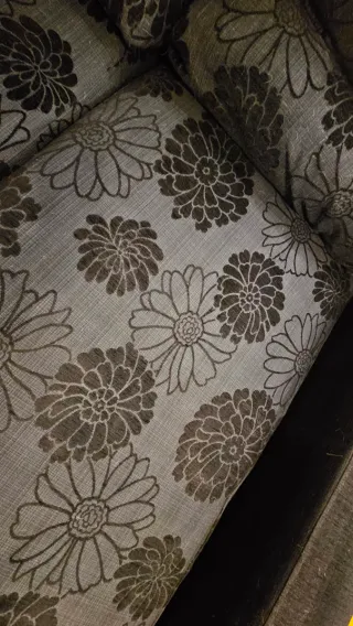 Sofá chaiselongue tela negro