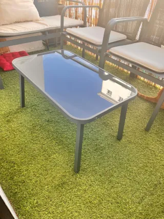 Conjunto sillones y mesa balcón