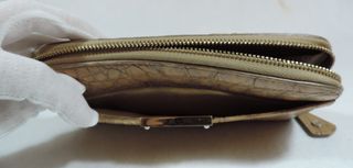 Cartera Jimmy Choo Beige Cocodrilo Cremallera