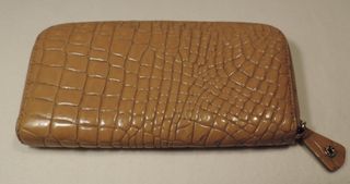 Cartera Jimmy Choo Beige Cocodrilo Cremallera