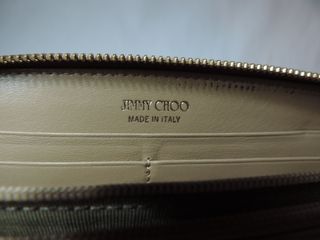 Cartera Jimmy Choo Beige Cocodrilo Cremallera