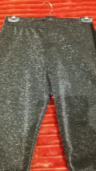 Pantalón fiesta plateado y negro