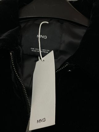 Bomber Mango terciopelo negra Talla S