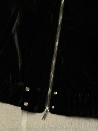 Bomber Mango terciopelo negra Talla S