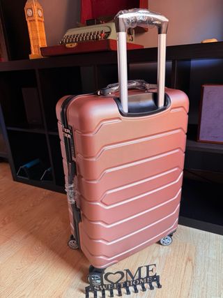 Maleta de viaje mediana HI-HI-HI rosa