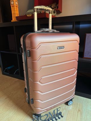 Maleta de viaje mediana HI-HI-HI rosa