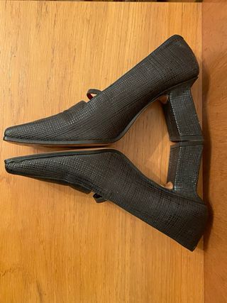 MUXART - Zapatos tacón negros 37,5