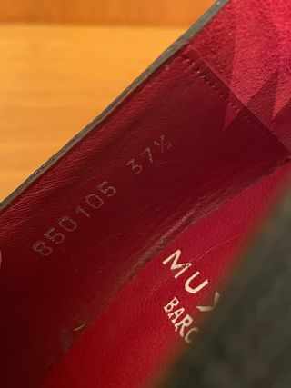 MUXART - Zapatos tacón negros 37,5