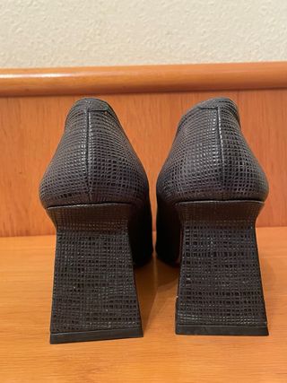 MUXART - Zapatos tacón negros 37,5