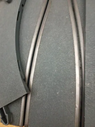 Scalextric curva chicane pista gris moderna