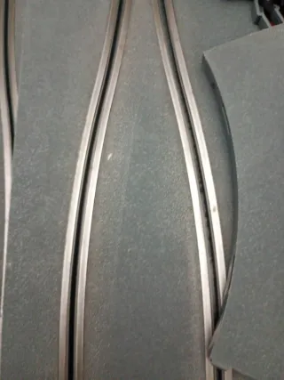 Scalextric curva chicane pista gris moderna