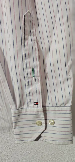 Camisa Tommy Hilfiger Rayas Rosas y Azules