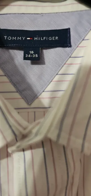 Camisa Tommy Hilfiger Rayas Rosas y Azules