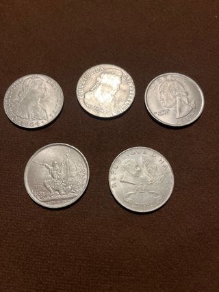 Lotto 5 monete antiche