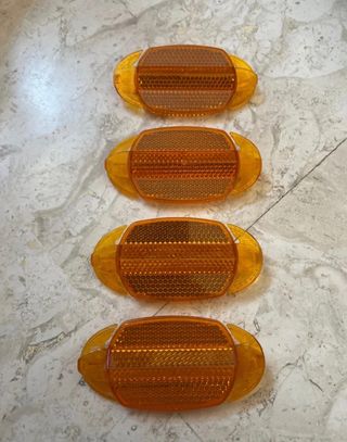 4 Reflectantes Naranja para Rueda de Bici