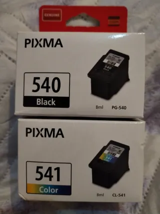 Tintas Canon PIXMA PG-540 y CL-541