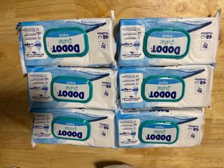 Toallitas Dodot Aqua Pure 6 paquetes x 48