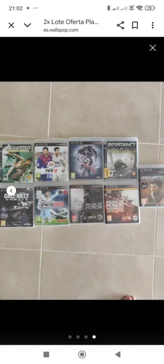 Consola PlayStation 3 + 7 Juegos 81GB