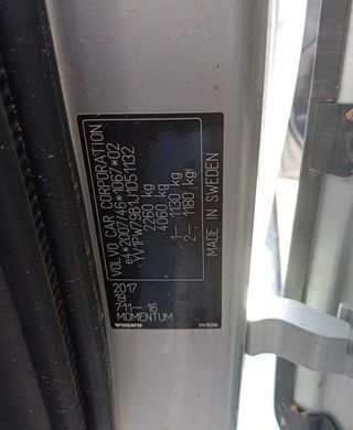 Carcasa del retrovisor izquierdo volvo v90 452205