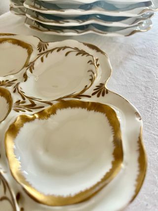 Platos de ostras de Limoges
