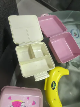 Lote tuppers merienda infantil