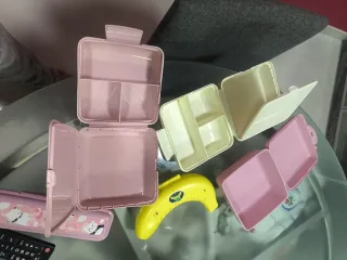 Lote tuppers merienda infantil