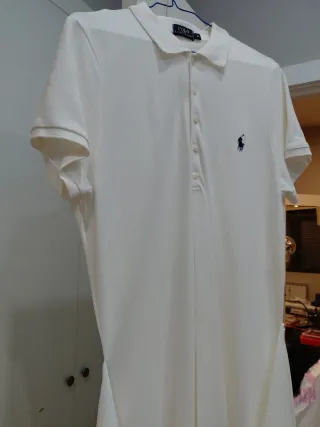 Vestido Polo Ralph Lauren Blanco Talla M/L