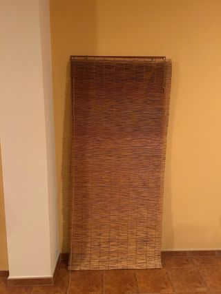 Set de persianas de bambú y caña