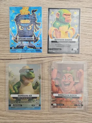 2 Carte Brainrot P 100 e 135 + 2 PROMO