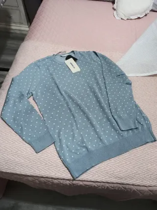 Jersey LC Waikiki lunares azul Talla S