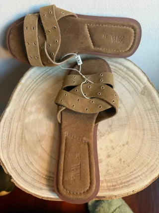 Sandalias Zara Marrones Talla 36 NUEVAS
