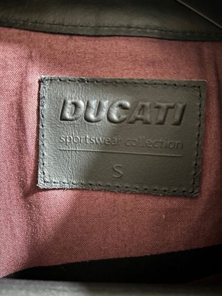 Chaqueta Piel Ducati Original Negra