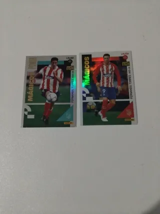 Lote 2 cromos Fernando Torres Mágicos y Power