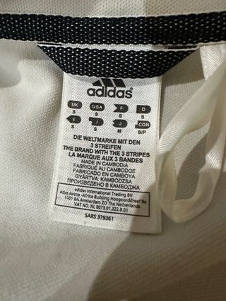 Chaqueta Adidas Cremallera Bordado Negro