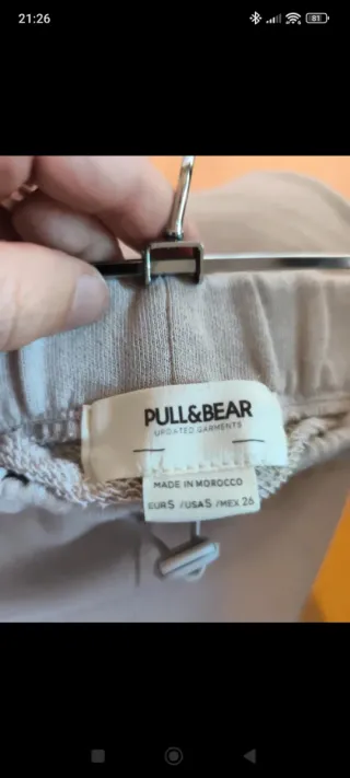 Falda larga Pull&Bear beige