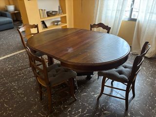 Mueble Comedor Madera y Mármol