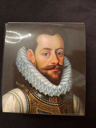 Moneda Plata Alejandro Farnesio Capitán General