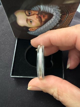 Moneda Plata Alejandro Farnesio Capitán General