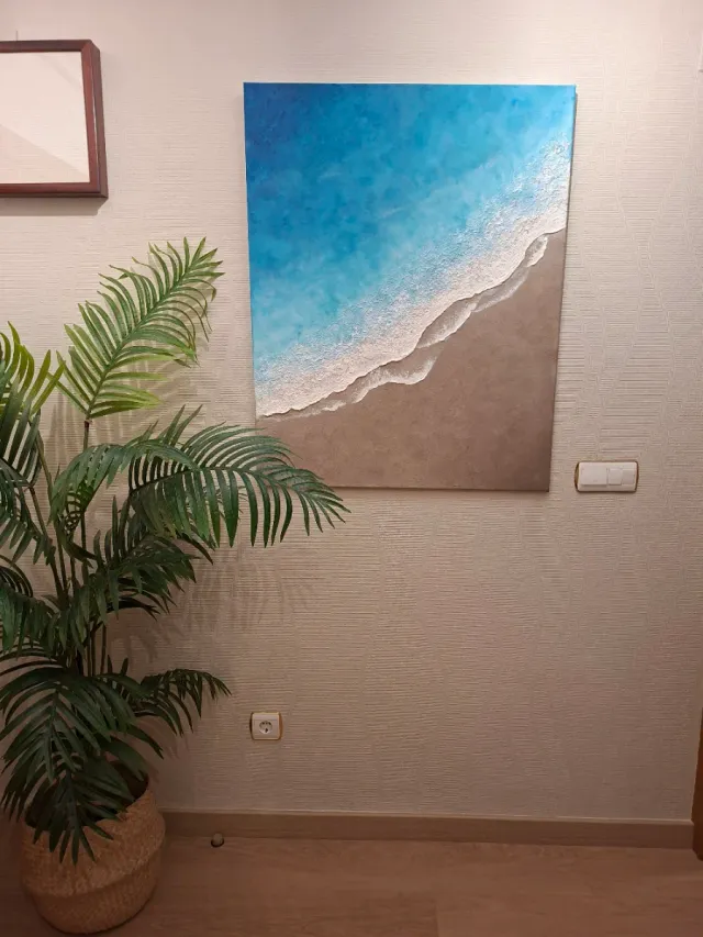 Cuadro texturizado mares