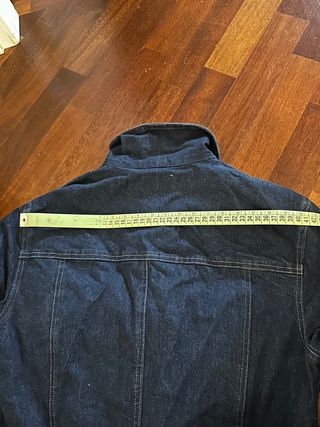 Trench blu in denim vintage