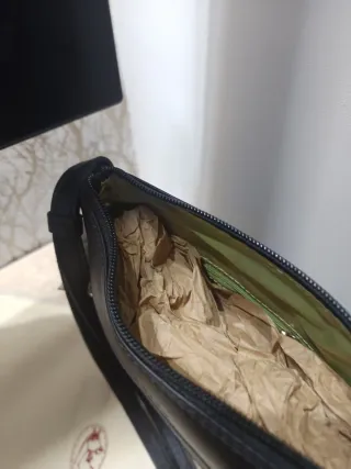 Bolso bandolera piel Del Potro negro