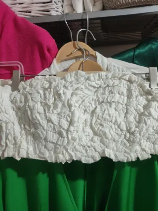 Top drapeado Vitorio & Luchino blanco