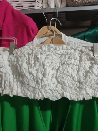 Top drapeado Vitorio & Luchino blanco