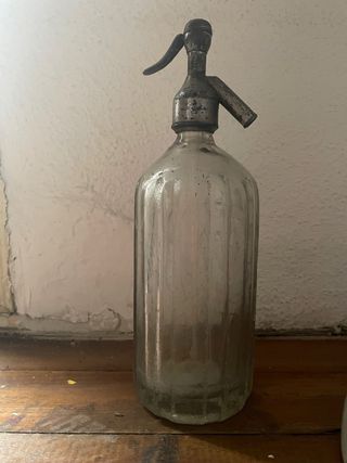 Sifón de cristal antiguo