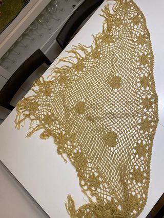 Chal tejido a mano mujer