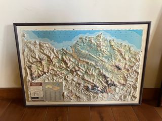 Mapa relieve Bizkaia